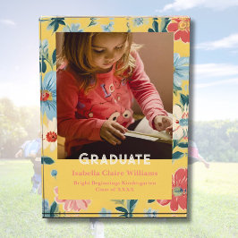 Blumengeschenke für Kindergartenmädchen Abschluss Fotoblock