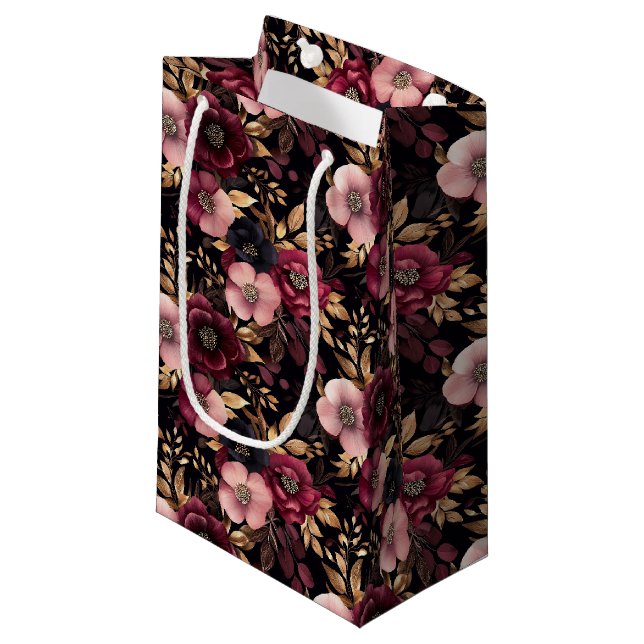 Blumengeschenktasche Kleine Geschenktüte (Vorderseite Schrägansicht)