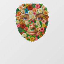 Blumengesicht (Form für WC-Deckel zum aufkleben!)