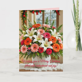 Blumengestalt Dankeskarte