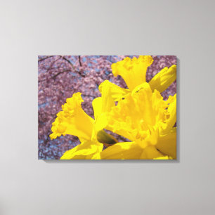 Blumengestelle Leinwand Art Gelbe Daffodien Blüten