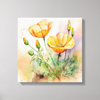 Blumengestreichte Canvas Print Leinwanddruck
