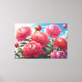 Blumengestreichte Canvas Print Leinwanddruck