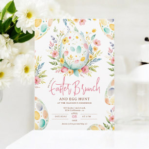 Blumengewässer Osterbrunch und Eierjagd Einladung