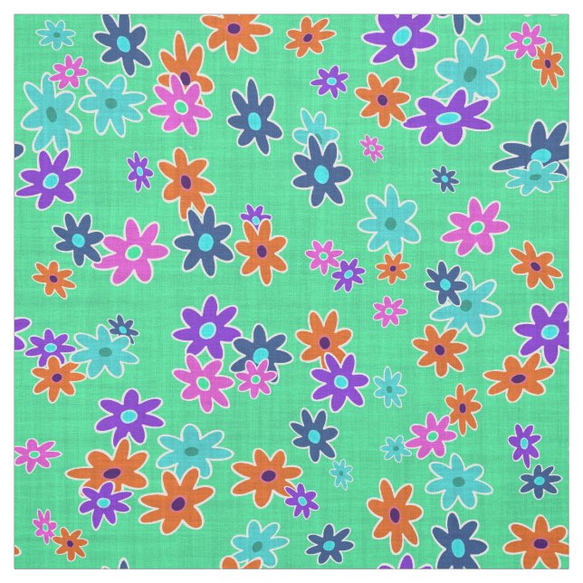 Blumengewebe nahtlos Muster farbig Stoff (Muster)