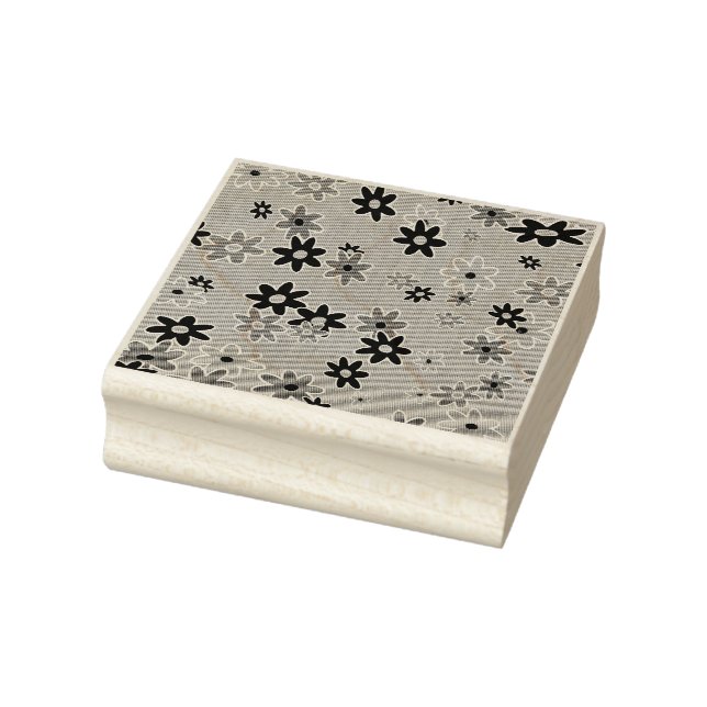 Blumengewebe nahtlos Muster gefärbt 1 Gummistempel (Stempel)