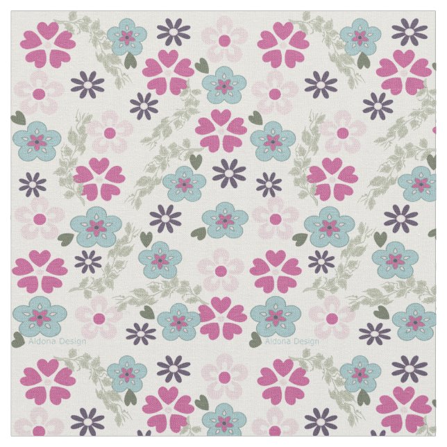 Blumengewebe Stoff (Nahaufnahme)