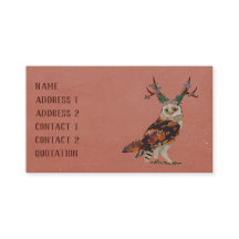 BLUMENgeweih-EULE Visitenkarte