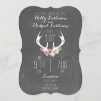 Blumengeweih-Tafel-inspirierte Hochzeit