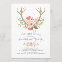 Blumengeweihe Boho Proben-Abendessen