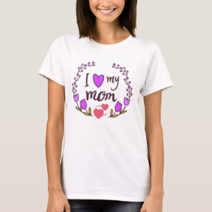 Blumengewinde Muttertagsgrafik T-Shirt