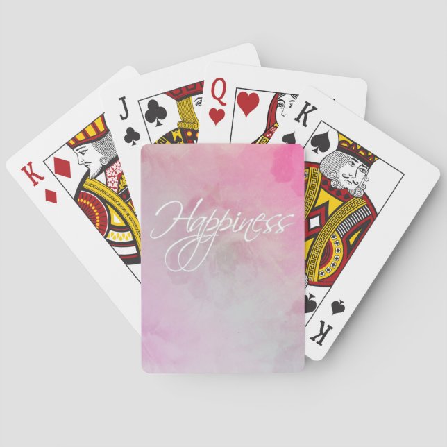 Blumenglück-Poker-Spielkarten Spielkarten (Rückseite)