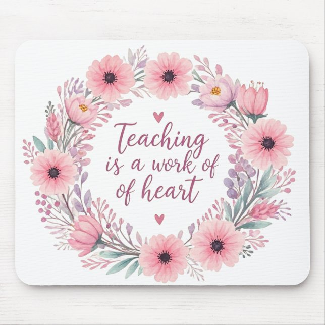 Blumenglühen des Lehrers Mousepad (Vorne)