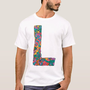 Blumengolden - Der Buchstabe L T - Shirt
