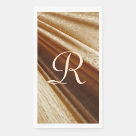 Blumengoldgeflecht Mit Monogramm Serviette