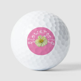 Blumengolf Glass Balls Weiße Blume Golfball