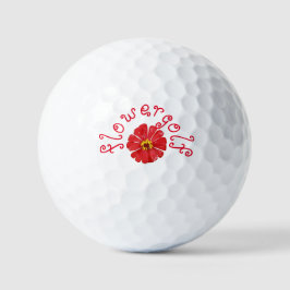 Blumengolfbälle RED BLUME Golfball
