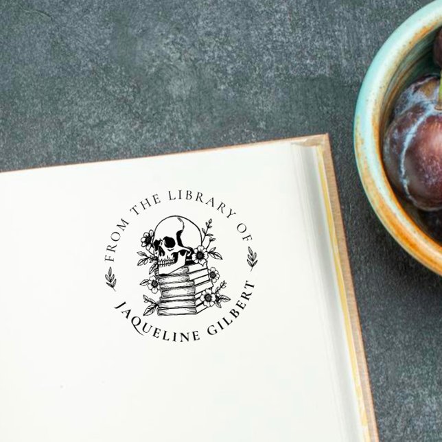 Blumengotischer Schädel aus der Bibliothek Gummistempel (Von Creator hochgeladen)