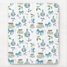 Blumengrandmillennial Watercolor Bow Mouse Pad