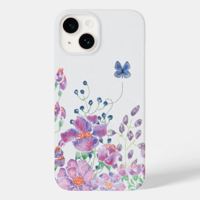 Blumengrenze Case-Mate iPhone 14 Hülle (Rückseite)