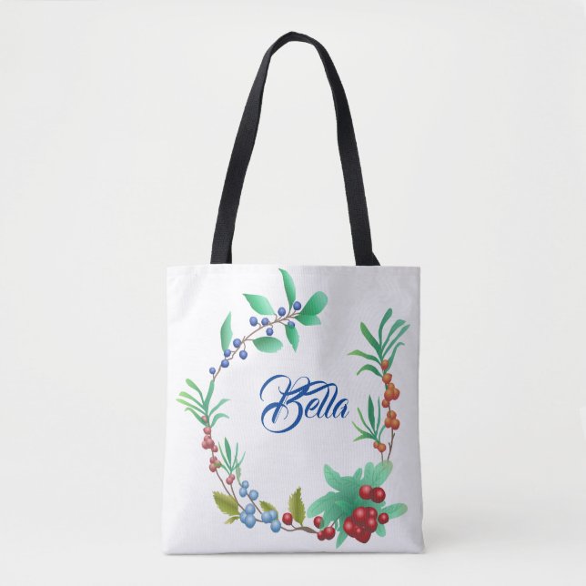 Blumengrenze Tasche (Vorderseite)