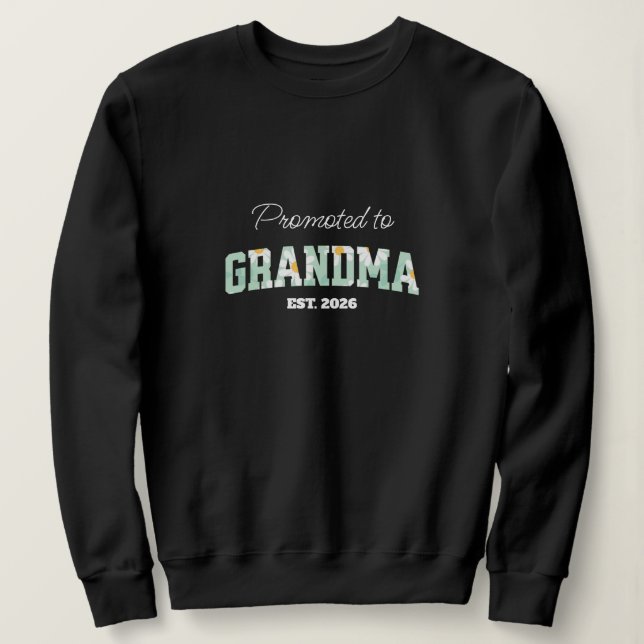 Blumengroßmutter, zur Oma befördert  Sweatshirt (Design vorne)