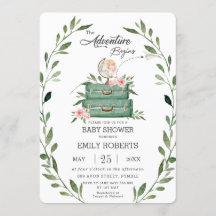 Blumengrün Adventure Baby Shower Travel