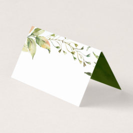 Blumengrün-Foliage-Platzkarte