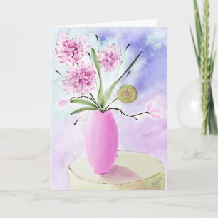 Blumengrüßkarte Karte