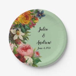 Blumenguss Pappteller