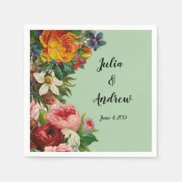 Blumenguss Serviette