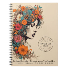 Blumenhaar Beauty Salon Notebook - Business Notizblock