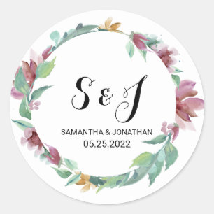 Blumenhain Runder Aufkleber