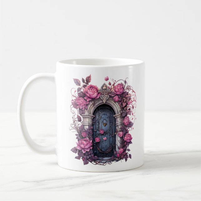 BlumenHalloween Spuk Haus Kaffeetasse (Links)