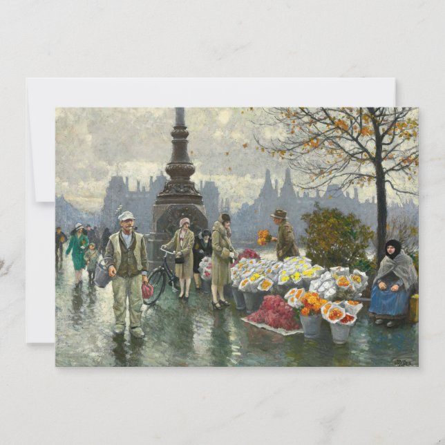 Blumenhändler | Paul Fischer (Vorderseite)