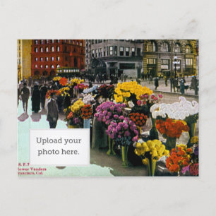 Blumenhändler Postkarte