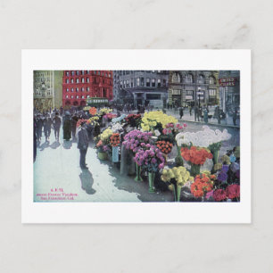 Blumenhändler, San Francisco 1926 Vintage Postkarte