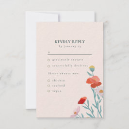 Blumenharmonie RSVP Karte