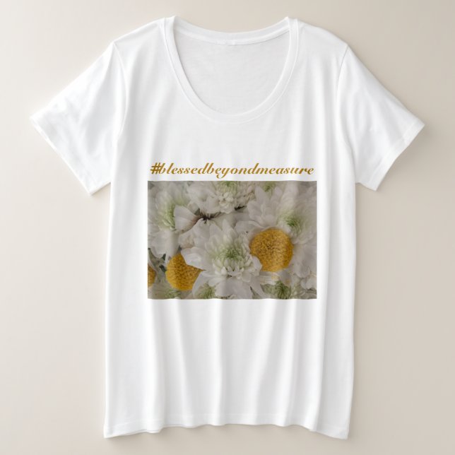 Blumenhashtag T - Shirt (Design vorne)
