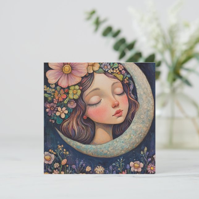 Blumenhaut und Crescent Moon (Stehend Vorderseite)