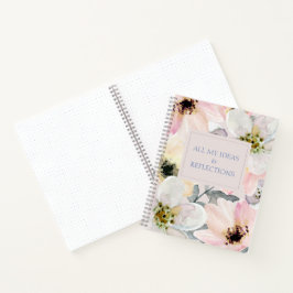 Blumenheft für Wasserfarben Notizbuch