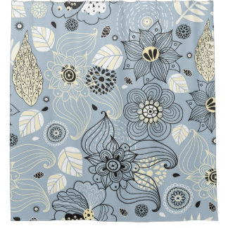 Blumenherbstdesign Duschvorhang