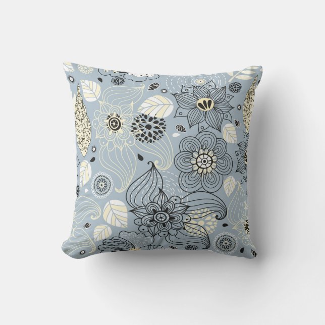 Blumenherbstdesign Kissen (Vorderseite)