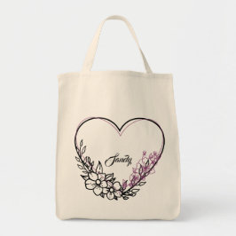 Blumenherz Bridesmaid Personalisierte Geschenktasc Tragetasche