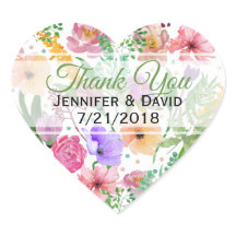 Blumenherz Custom Wedding Favor Sticker