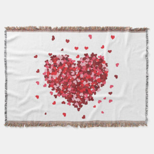 Blumenherz Liebe Valentinstag Decke