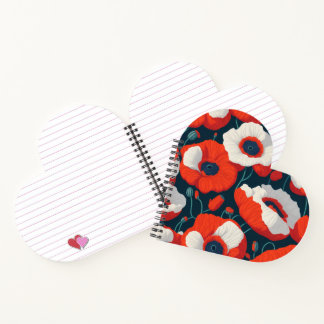 Blumenherz Spiralblock Notizbuch