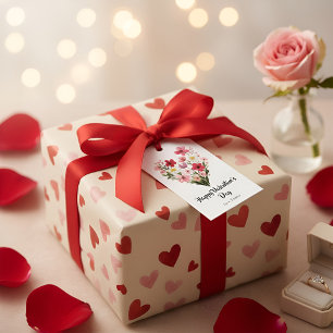 Blumenherz Valentinstag-Geschenkanhänger – Romanti Geschenkanhänger