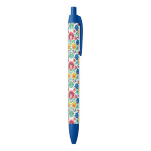 Blumenherz-Volkskunst-Muster Kugelschreiber