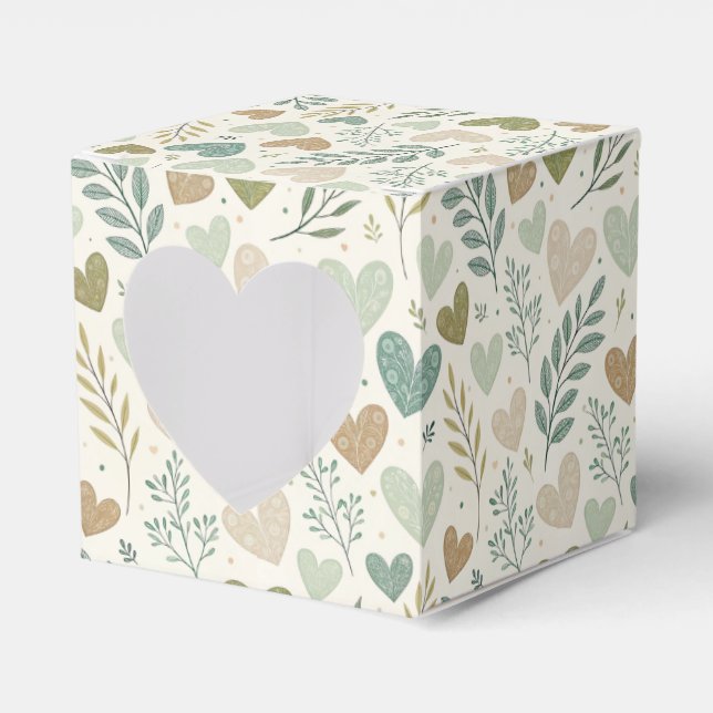 Blumenherzen Geschenkschachtel (Vorderseite)